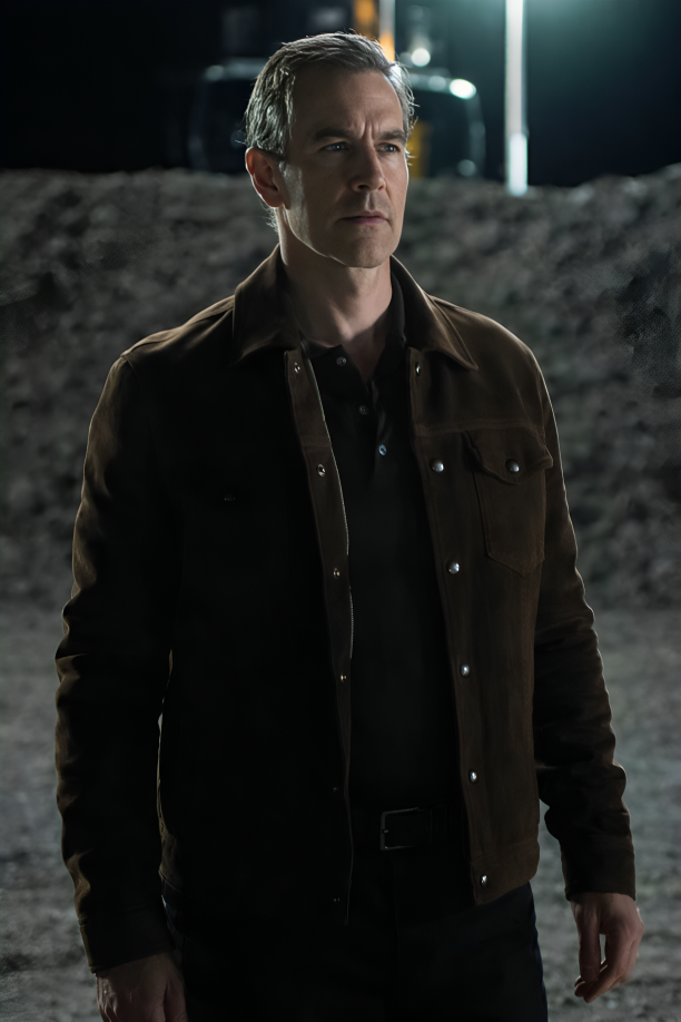 James Van Der Beek The Gates Suede Jacket - Image 1